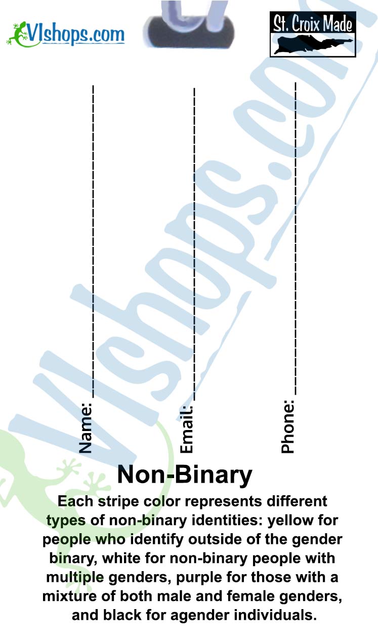 LGBTQ - Non-Binary - 2014 to present - Flags of the World - Bag Tag