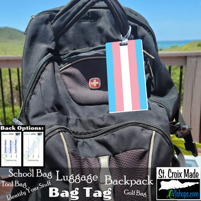 LGBTQ - Transgender - 1999 to present - Flags of the World - Bag Tag