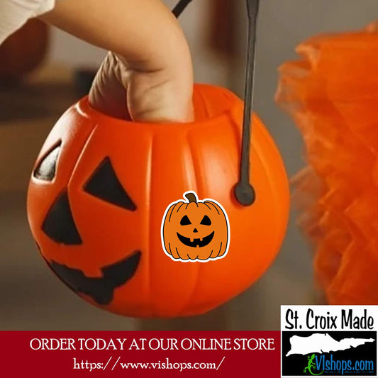 Halloween - Pumpkin - 3 x 3 Die Cut Sticker