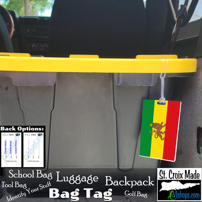 Rastafari - commonly used flag - Flags of the World - Bag Tag