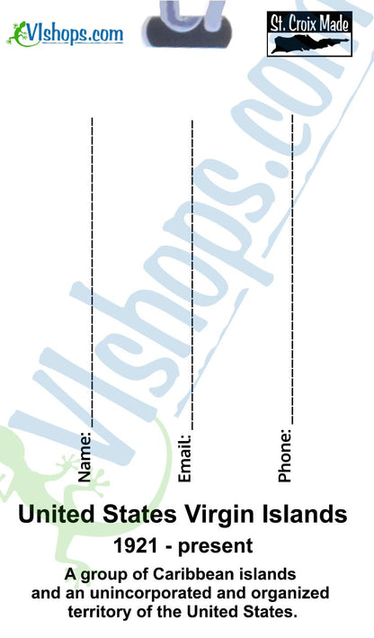 United States Virgin Islands - 1921 to present - Flags of the World - Bag Tag
