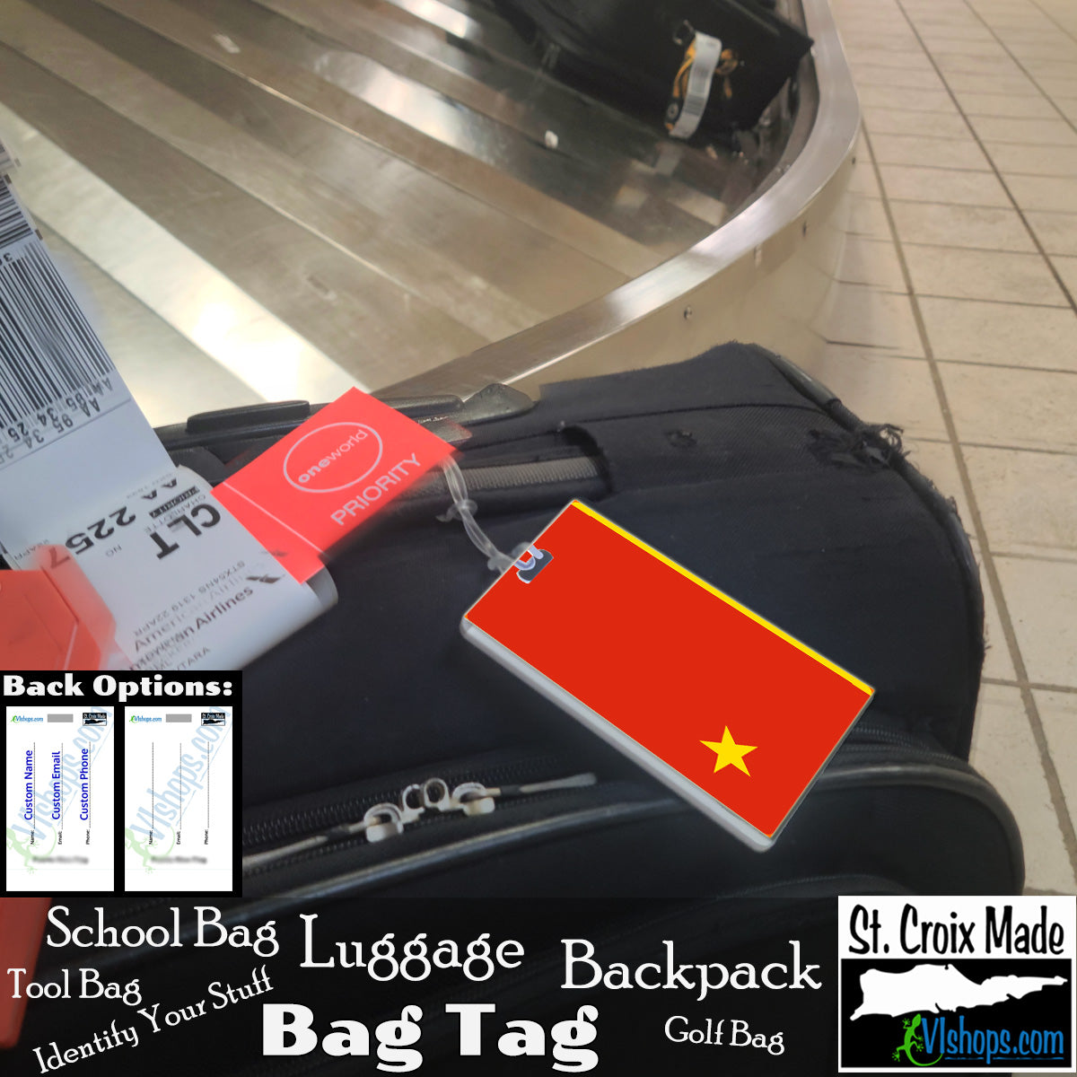 Video Games - Fallout - Peoples Republic of China - Flags of Fallout (the Video Game) - Bag Tag