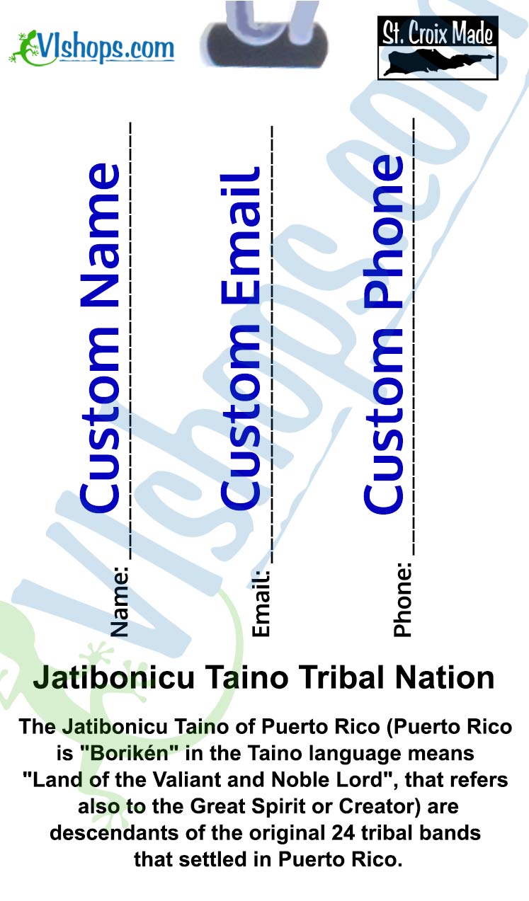 Jatibonicu Taino Tribal Nation - Flags of the World - Bag Tag