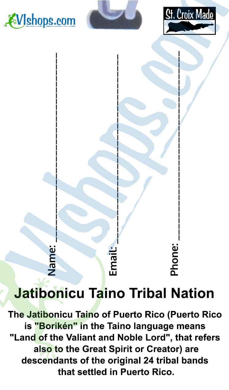 Jatibonicu Taino Tribal Nation - Flags of the World - Bag Tag