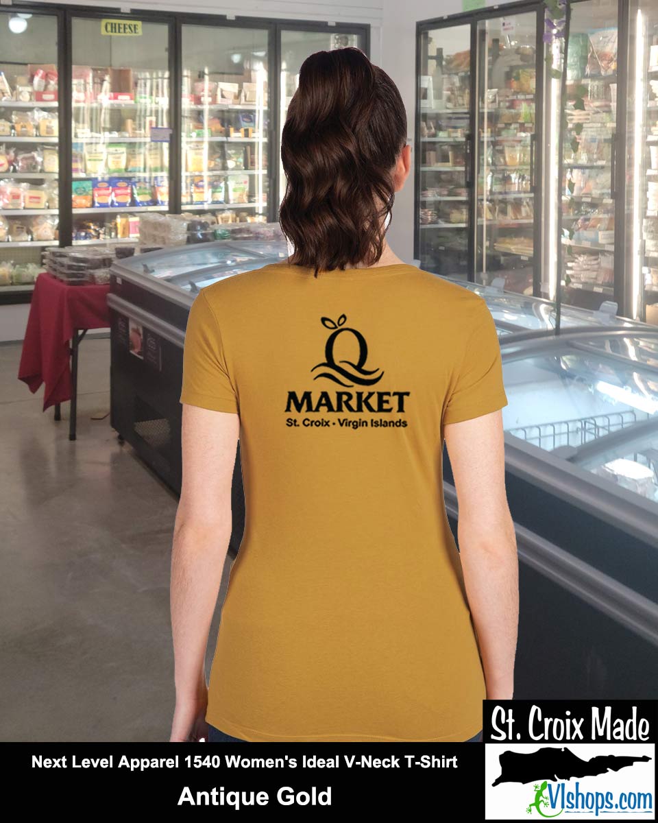 Quality - Front Left Chest and Full Back - Next Level Apparel 1540 Women's Ideal V-Neck T-Shirt