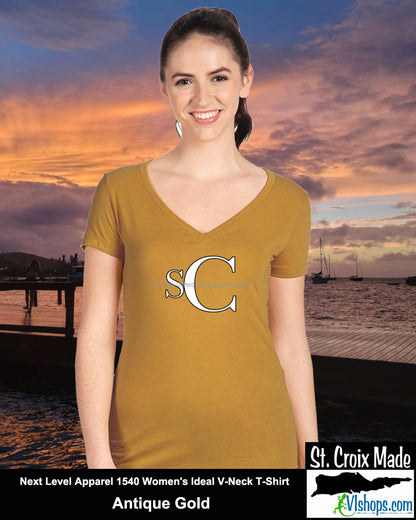 SC - Elegant - Next Level Apparel 1540 Women's Ideal V-Neck T-Shirt