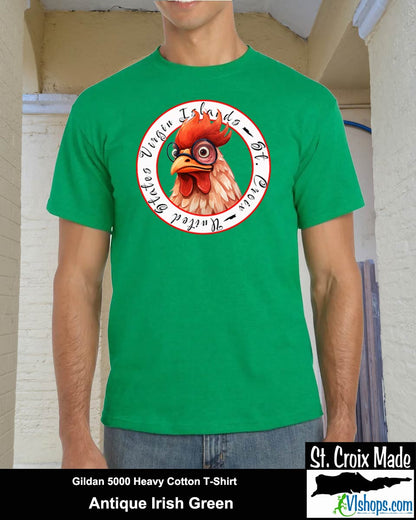 Chicken - Gildan 5000 5.3 oz Heavy Cotton T-Shirt