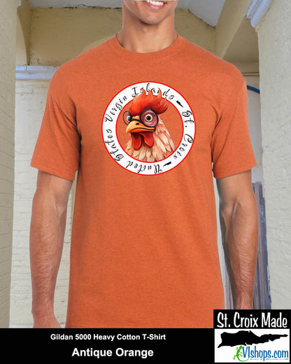 Chicken - Gildan 5000 5.3 oz Heavy Cotton T-Shirt