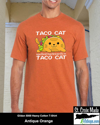 Taco Cat - Gildan 5000 Heavy Cotton T-Shirt