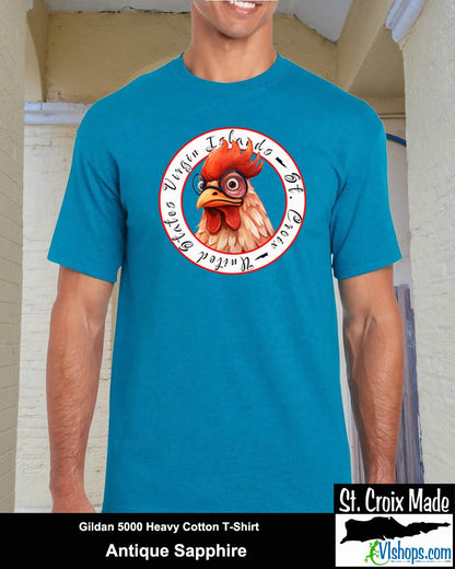 Chicken - Gildan 5000 5.3 oz Heavy Cotton T-Shirt