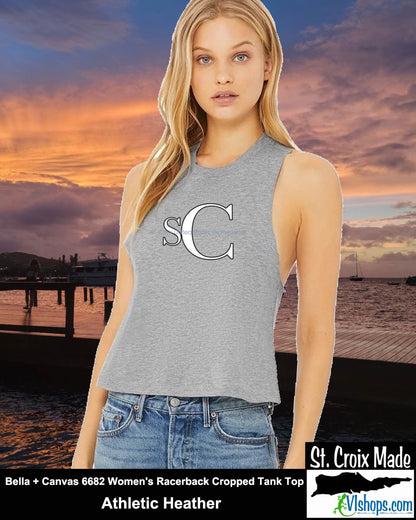 SC - Elegant - Bella + Canvas 6682 Women's Racerback Cropped Tank Top