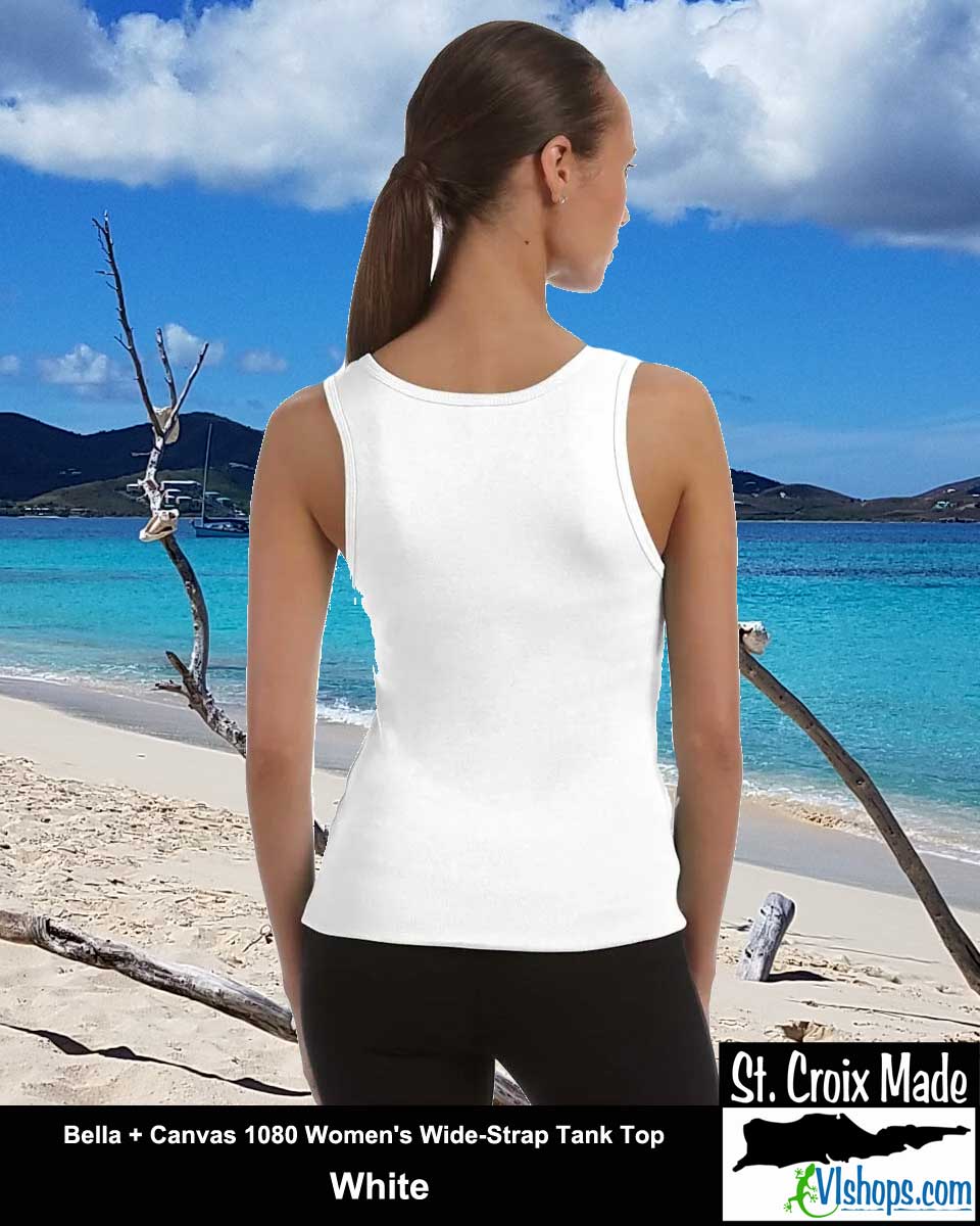 Peace Love St. Croix - Bella Canvas 1080 Women's Wide-Strap Tank Top