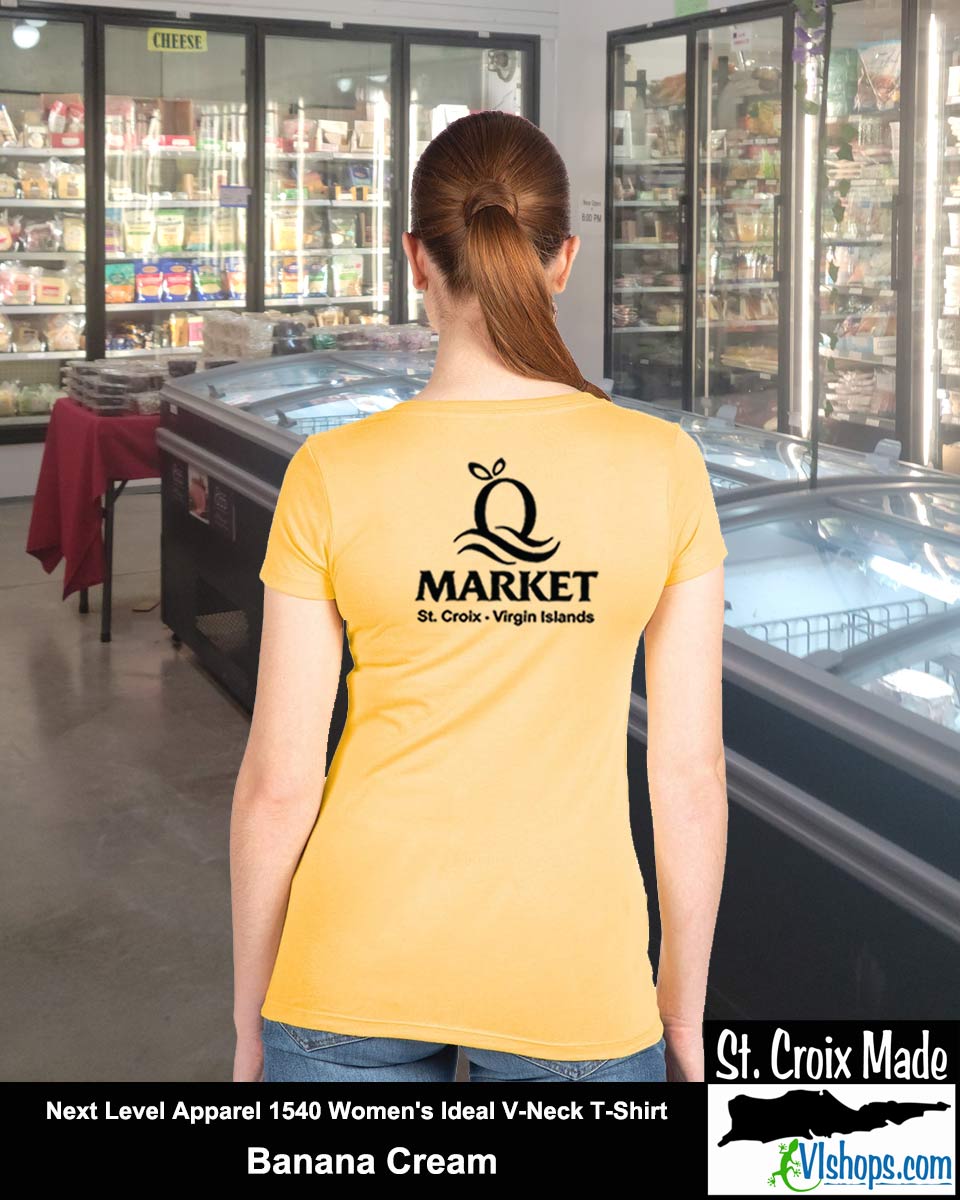 Quality - Front Left Chest and Full Back - Next Level Apparel 1540 Women's Ideal V-Neck T-Shirt