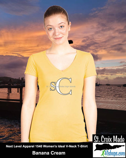 SC - Elegant - Next Level Apparel 1540 Women's Ideal V-Neck T-Shirt