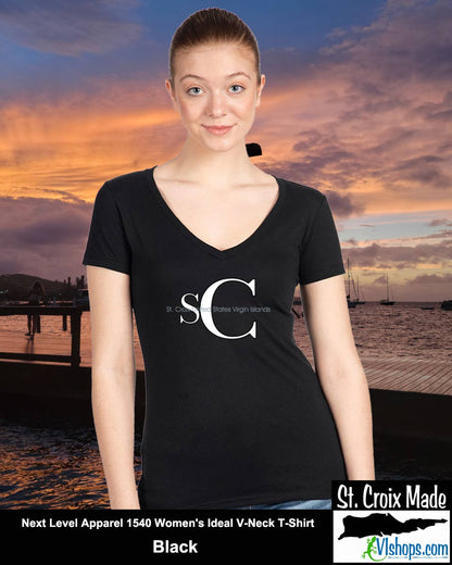 SC - Elegant - Next Level Apparel 1540 Women's Ideal V-Neck T-Shirt