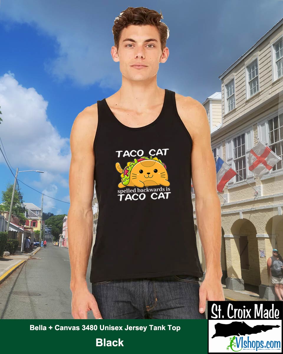 Taco Cat - Bella + Canvas 3480 Unisex Jersey Tank Top