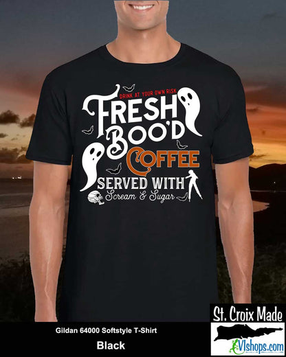 Fresh Boo'd Coffee - Gildan 64000 Softstyle T-Shirt