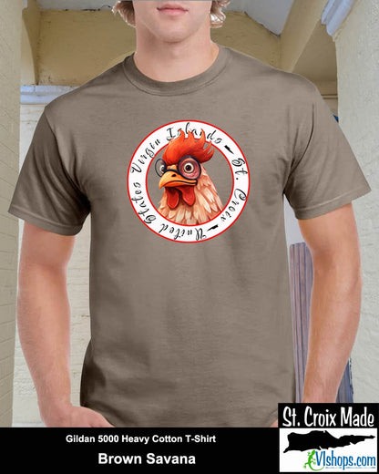 Chicken - Gildan 5000 5.3 oz Heavy Cotton T-Shirt