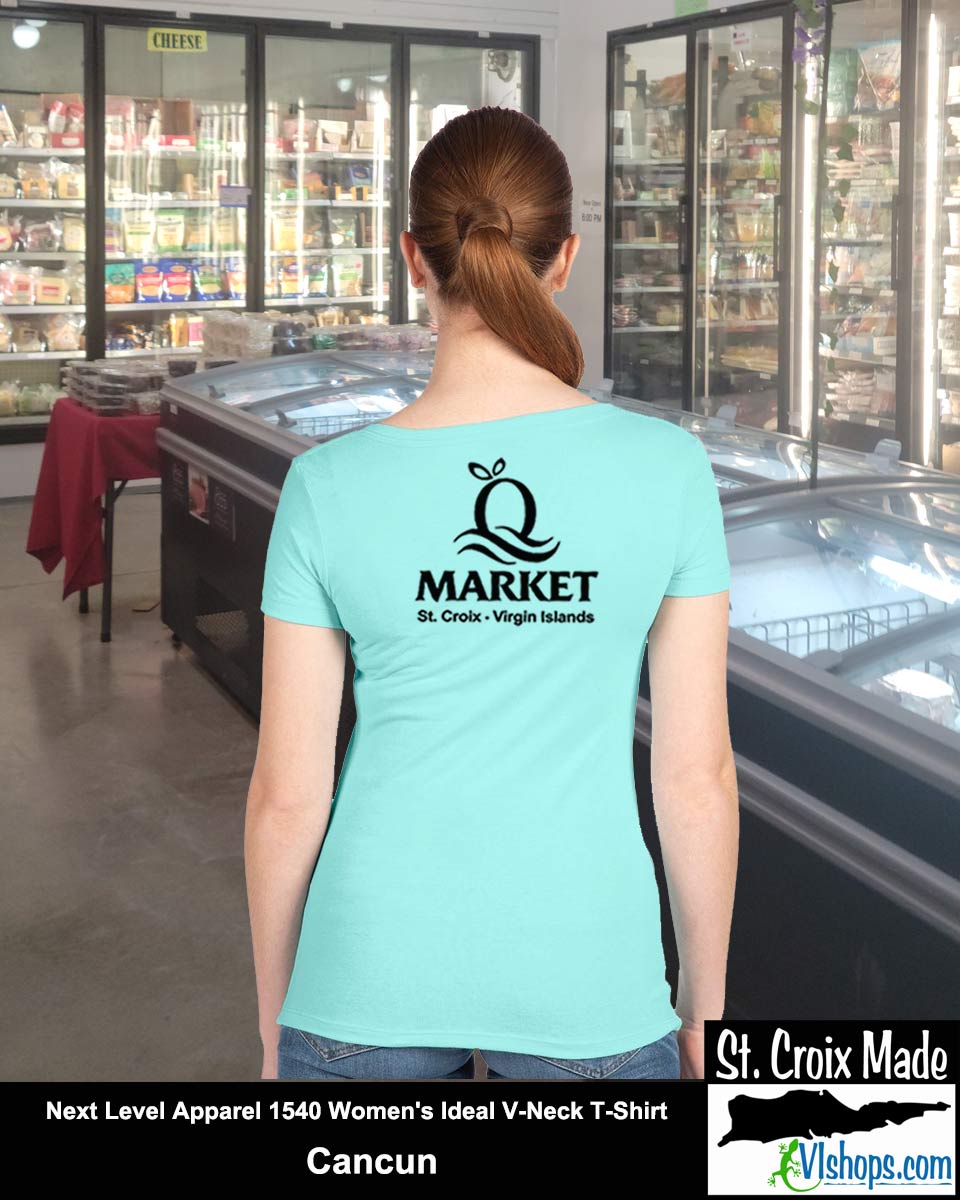 Quality - Front Left Chest and Full Back - Next Level Apparel 1540 Women's Ideal V-Neck T-Shirt