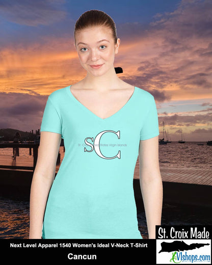 SC - Elegant - Next Level Apparel 1540 Women's Ideal V-Neck T-Shirt