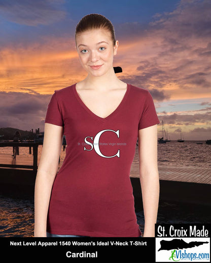 SC - Elegant - Next Level Apparel 1540 Women's Ideal V-Neck T-Shirt