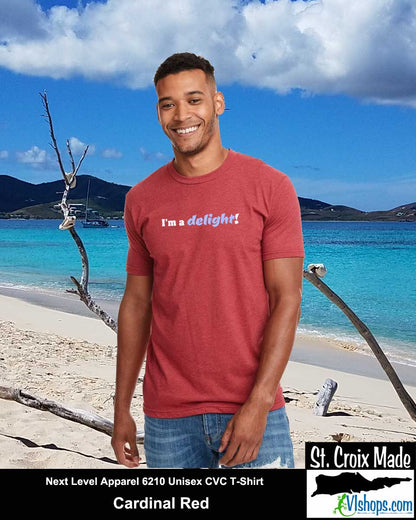 I'm a delight - Next Level Apparel 6210 Unisex CVC T-Shirt