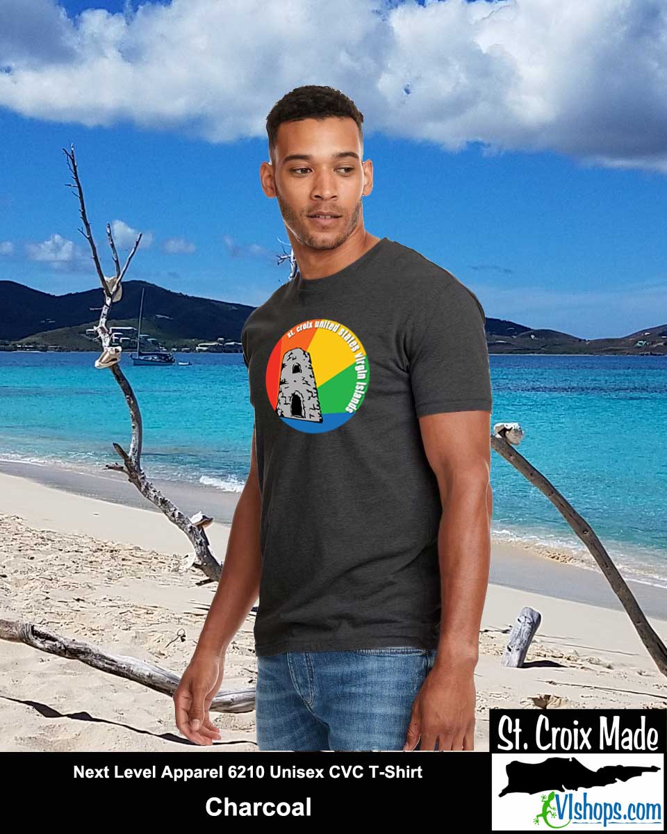 St. Croix Mill Circle Rainbow Design - Next Level Apparel 6210 Unisex CVC T-Shirt