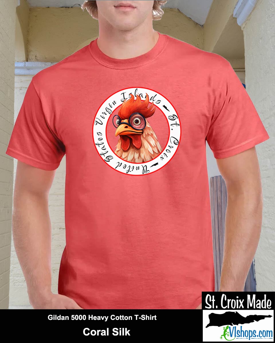 Chicken - Gildan 5000 5.3 oz Heavy Cotton T-Shirt