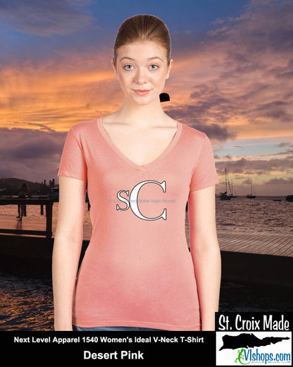 SC - Elegant - Next Level Apparel 1540 Women's Ideal V-Neck T-Shirt