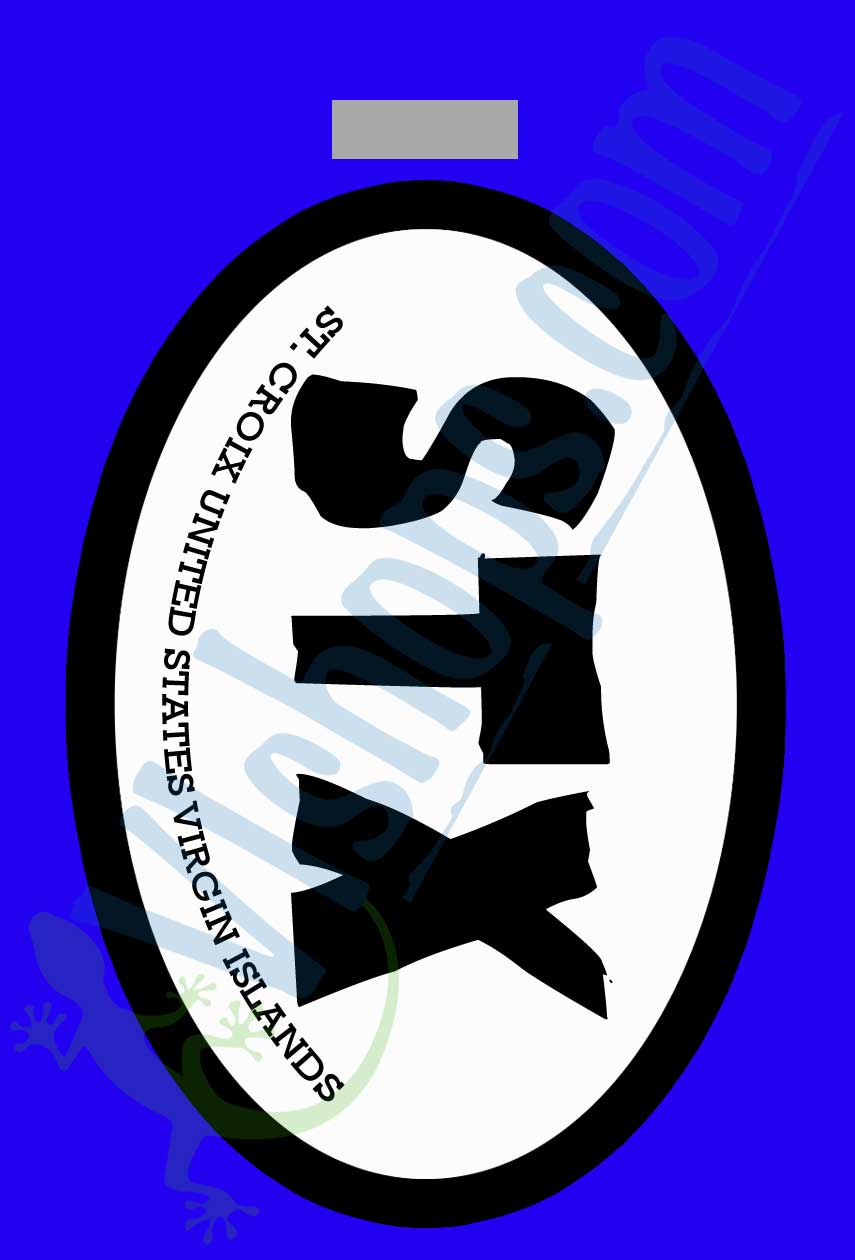 STX Oval - St. Croix - Bag Tag