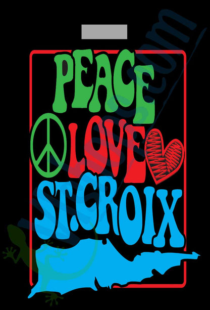 Peace Love St. Croix - Bag Tag