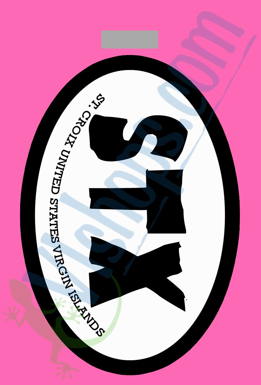STX Oval - St. Croix - Bag Tag