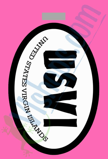 USVI Oval - United States Virgin Islands - Bag Tag
