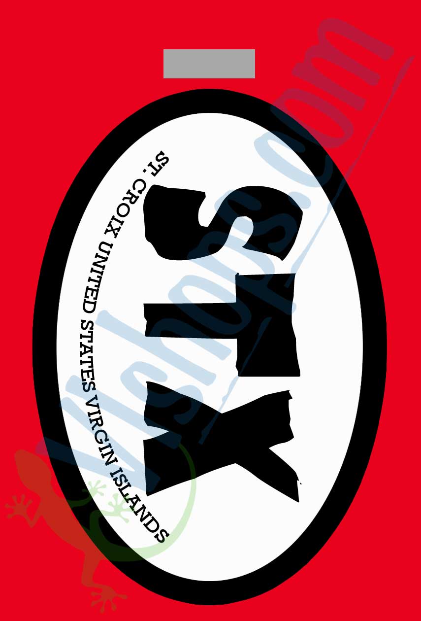 STX Oval - St. Croix - Bag Tag