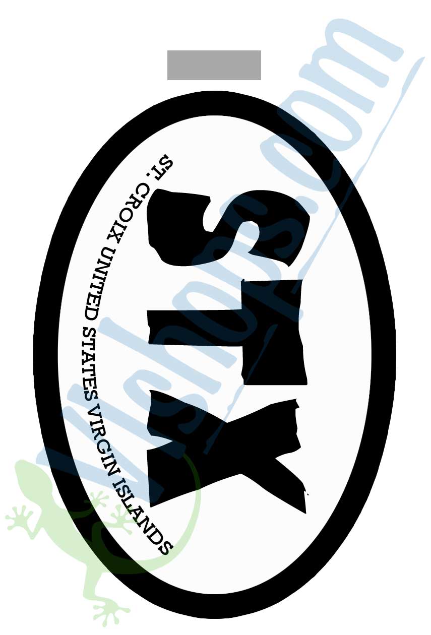 STX Oval - St. Croix - Bag Tag
