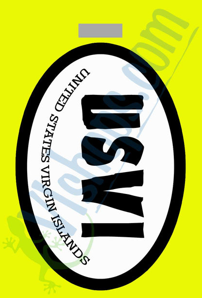 USVI Oval - United States Virgin Islands - Bag Tag