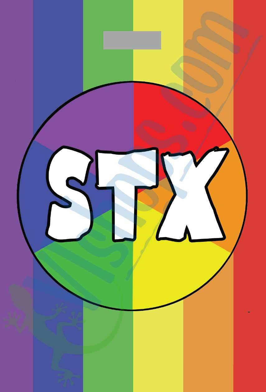 STX Rainbow Circle - Bag Tag