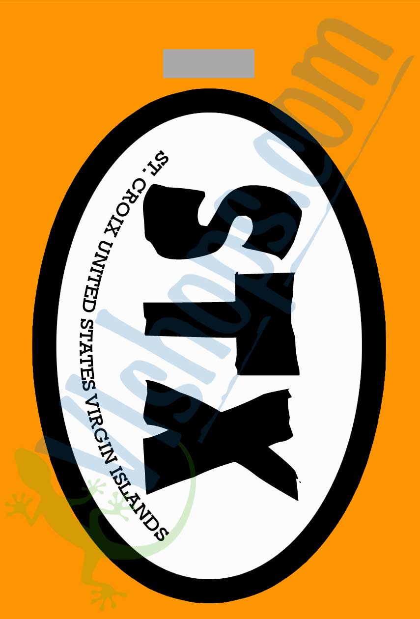 STX Oval - St. Croix - Bag Tag
