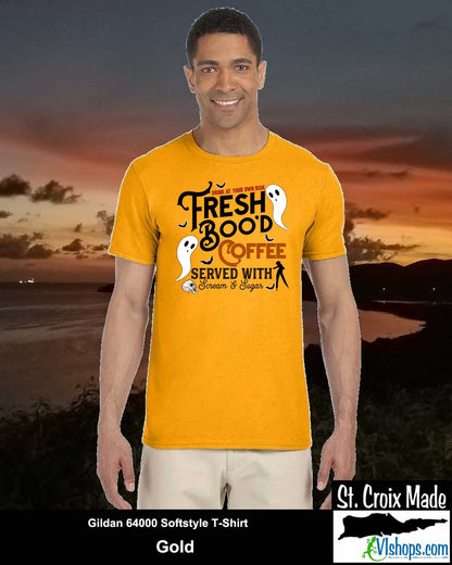 Fresh Boo'd Coffee - Gildan 64000 Softstyle T-Shirt