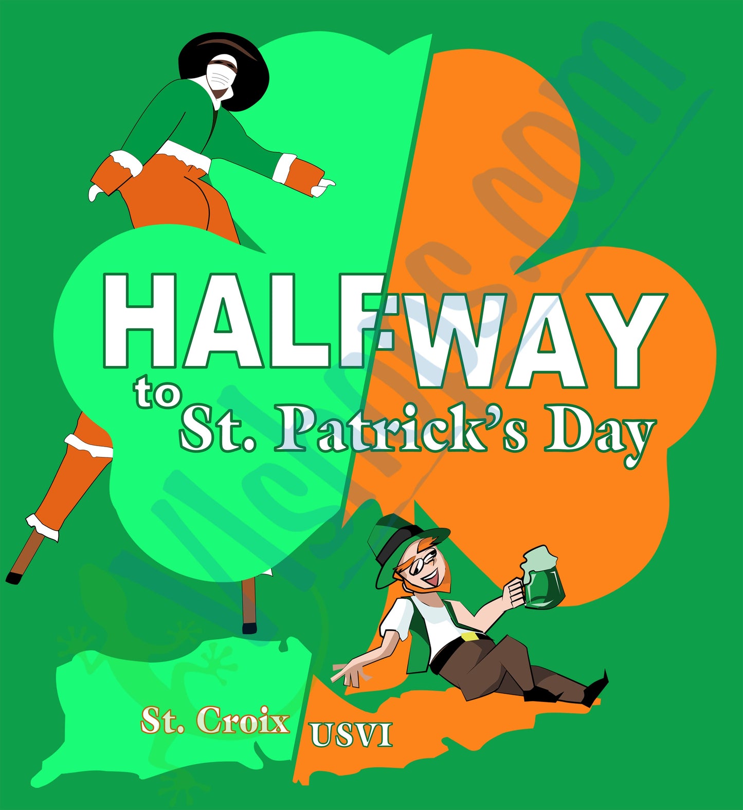 HalfWay to St. Patrick's Day - St Patricks Day - Gildan 5000 Heavy Cotton T-Shirt