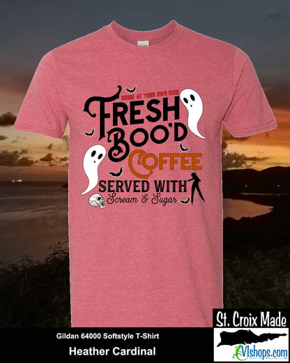 Fresh Boo'd Coffee - Gildan 64000 Softstyle T-Shirt