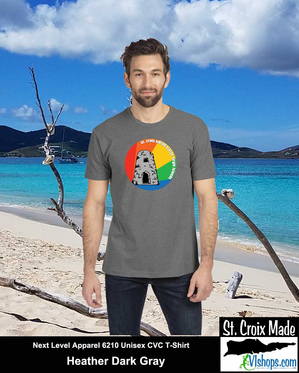 St. Croix Mill Circle Rainbow Design - Next Level Apparel 6210 Unisex CVC T-Shirt