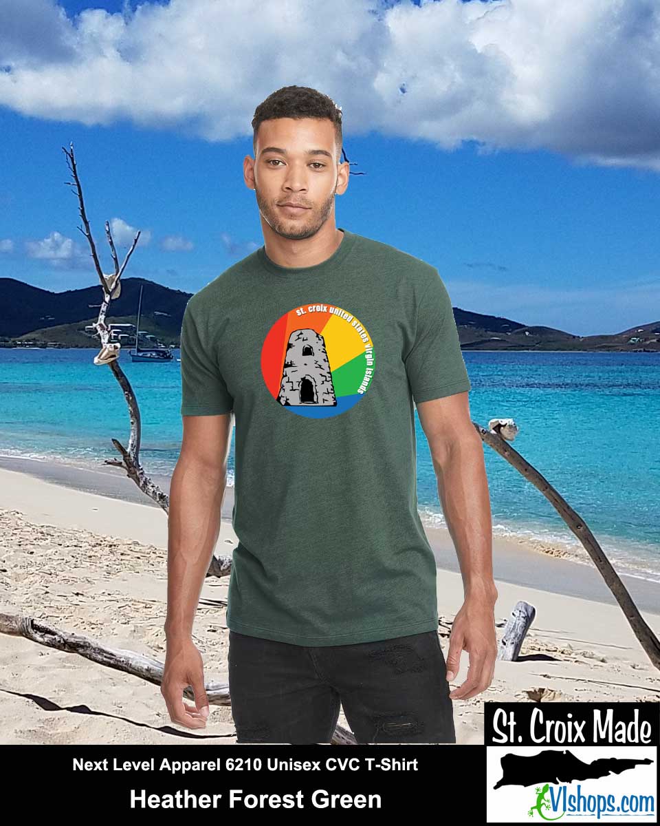 St. Croix Mill Circle Rainbow Design - Next Level Apparel 6210 Unisex CVC T-Shirt