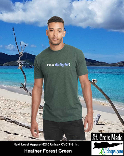 I'm a delight - Next Level Apparel 6210 Unisex CVC T-Shirt