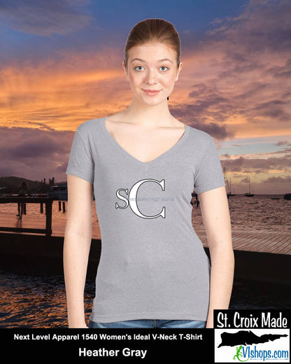 SC - Elegant - Next Level Apparel 1540 Women's Ideal V-Neck T-Shirt