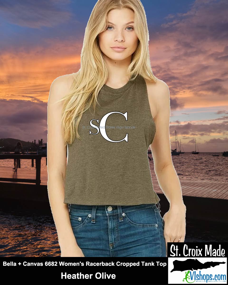 SC - Elegant - Bella + Canvas 6682 Women's Racerback Cropped Tank Top