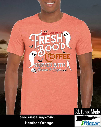 Fresh Boo'd Coffee - Gildan 64000 Softstyle T-Shirt