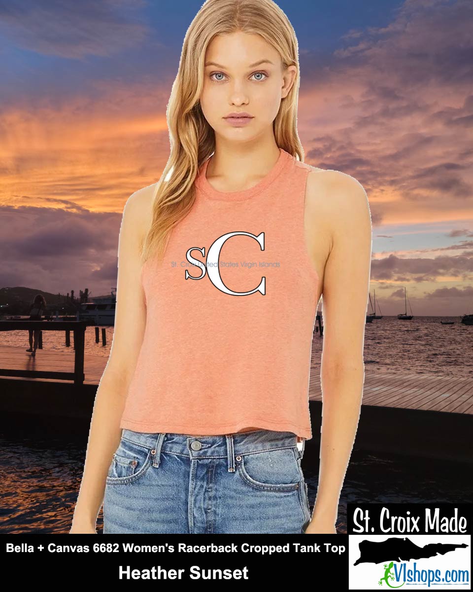 SC - Elegant - Bella + Canvas 6682 Women's Racerback Cropped Tank Top