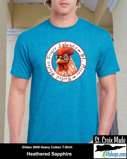 Chicken - Gildan 5000 5.3 oz Heavy Cotton T-Shirt