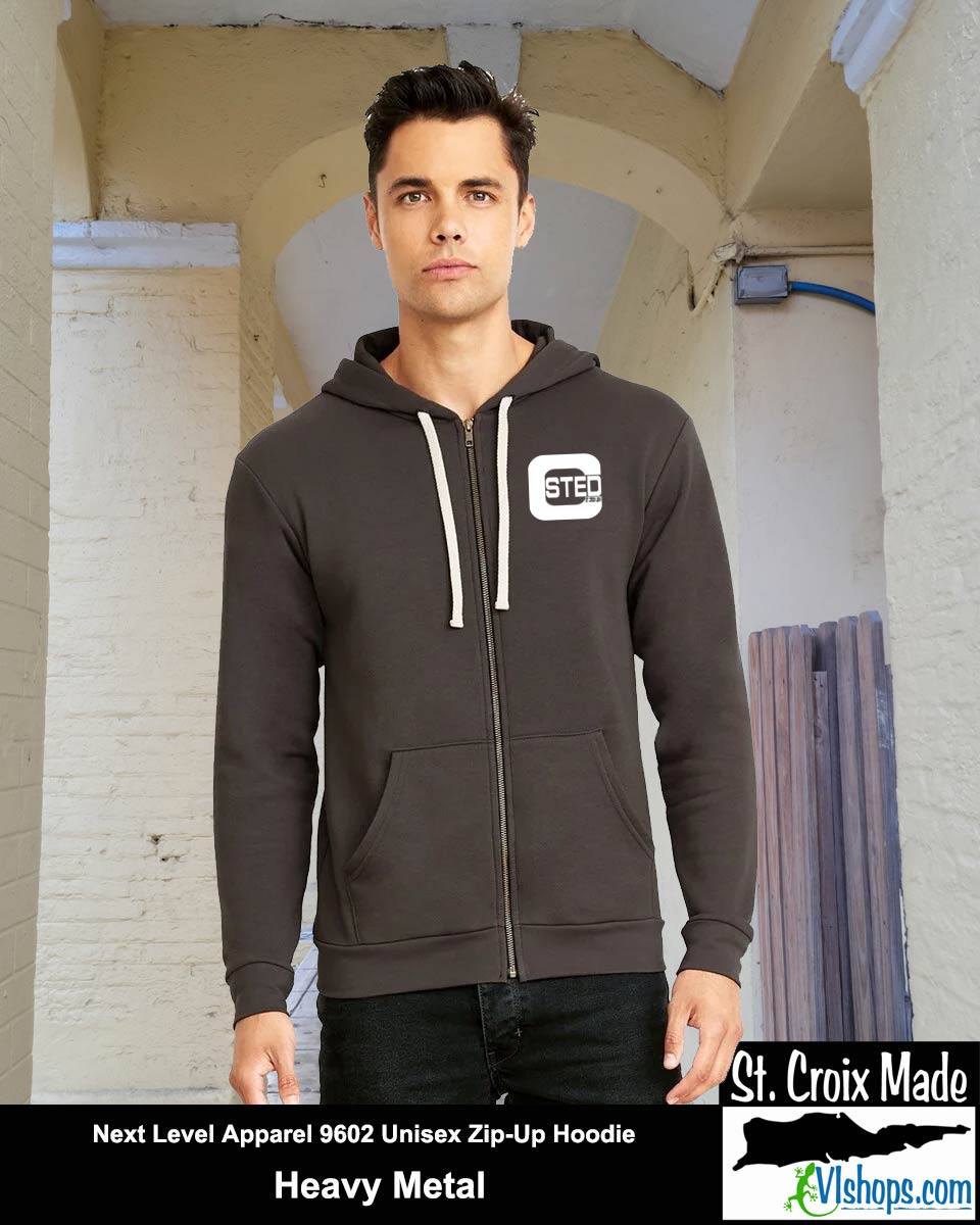 CSTED Next Level Apparel 9602 Unisex Zip Up Hoodie VIshopsdotcom